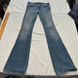 7 For All Mankind A Pocket Denim Jeans Bootcut Medium Wash W27x33L